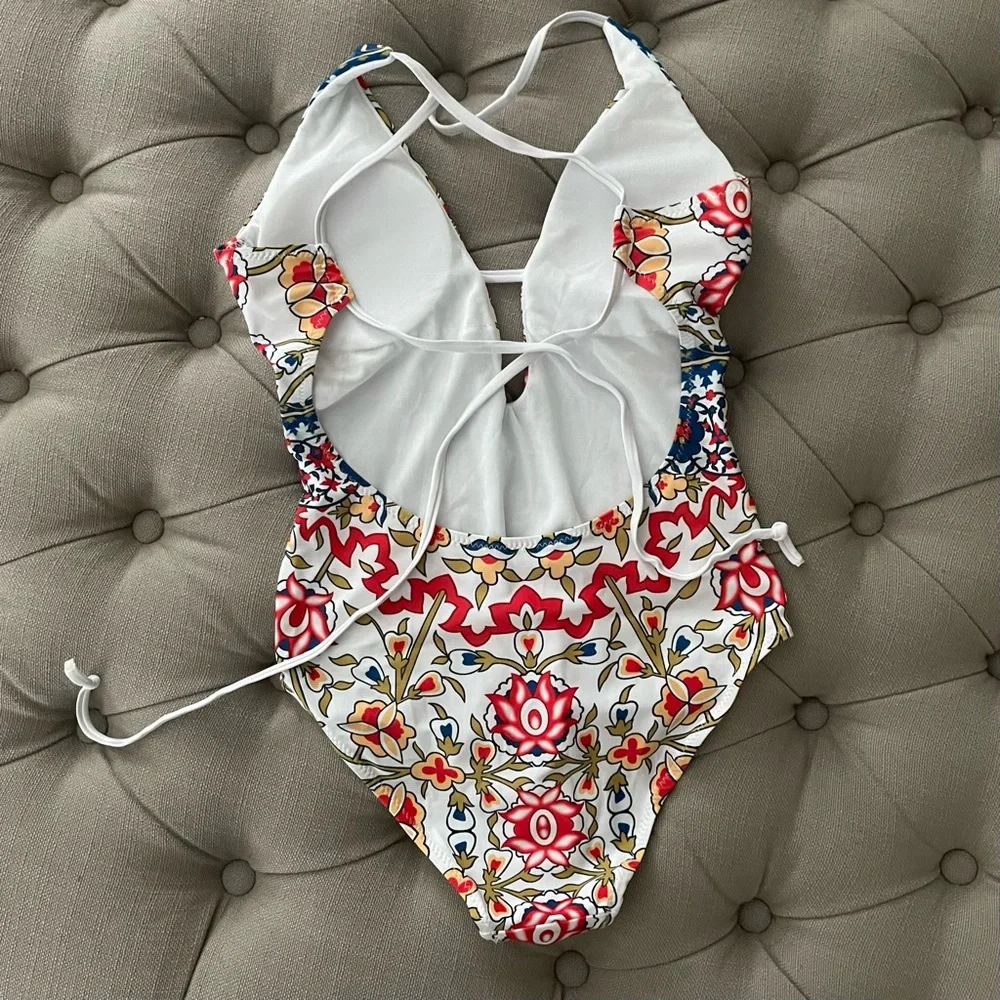 Colorful one piece swim - Picture 2 of 2